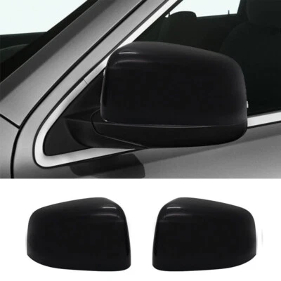 Cubiertas de espejo ABS para Jeep Grand Cherokee y Dodge Durango 2011-2023 negro brillante Foto 1 de 4