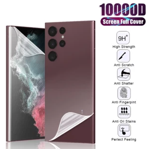 For Samsung Galaxy S23 Ultra S22 Plus Hydrogel Film Back Screen Cover Protector - Picture 1 of 17