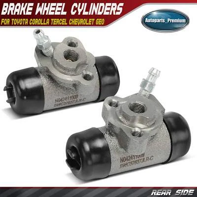 2x Rear Drum Brake Wheel Cylinder for Toyota Corolla Tercel 83-98 Chevrolet Geo - Image 1 of 4