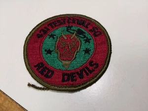 USAF 431st TEST & EVALUATION SQUADRON RED DEVILS PATCH VER. # 2  3 X 3 INCH - Picture 1 of 4