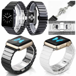 Correa de acero inoxidable con correa de metal para reloj Apple Watch Series 7 6 54321 - Imagen 1 de 21
