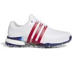Adidas Mens Tour360 24 Boost Golf Shoes - IE3370  - White/Red/Royal - New 2024