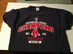Mens 2004 american league shirt boston red sox size medium blue baseball - Picture 1 of 3