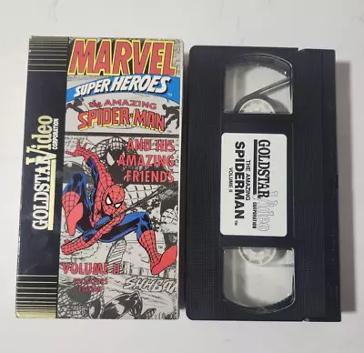 Marvel Super Heroes The Amazing Spider-Man Goldstar Video Vol 2 VHS 1991 - Image 1 of 3