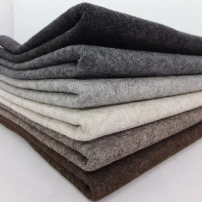100% wool felt 1mm thick per metre & sheets natural melange colours - Image 1 of 3