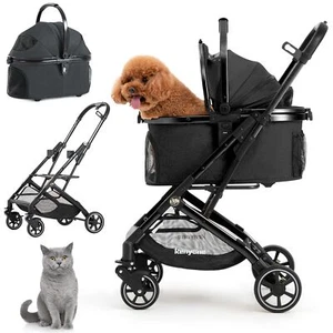 Kenyone 3-in-1 Pet Stroller for Small Medium Dogs Puppy Cat Stroller with Det... - Picture 1 of 6