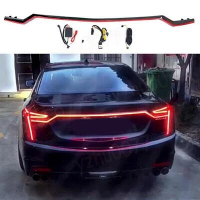 Luces de conducción LED traseras negras para Cadillac CT6 2019-2020 luces de giro y frenado Foto 1 de 4