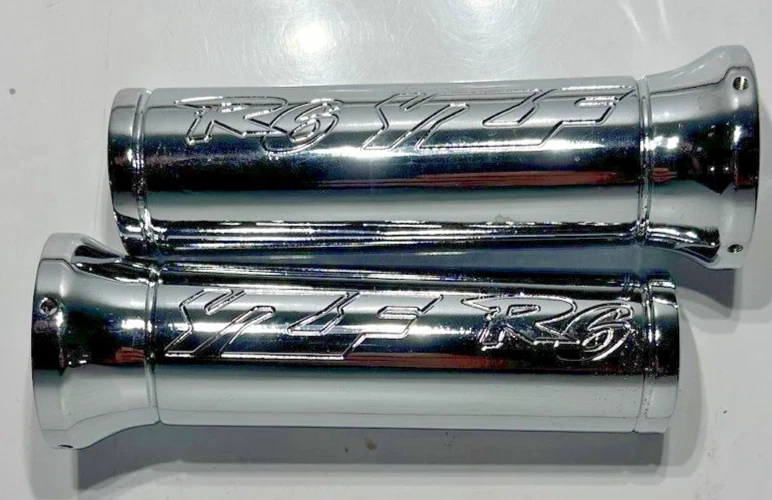 雅马哈 YZF R6 握把镀铬雕刻铝 1999 - 2015 2016 2017 2018 2019 2020 — 第 1/1 张图片