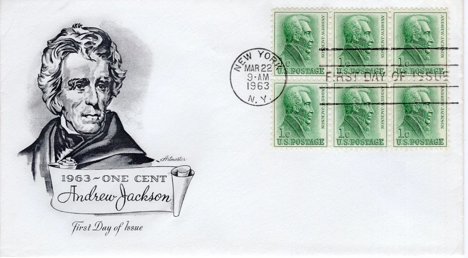 1  CENT REGULAR POSTAGE - ANDREW JACKSON - 1963 - DC1622 - Image 1 of 1