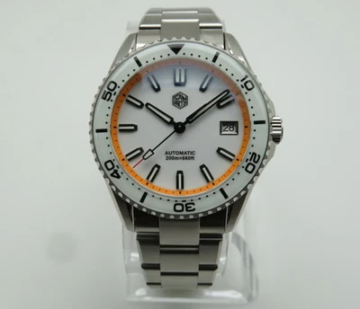 Men's San Martin 39mm SN0129 Stainless Steel Automatic Wristwatch Full Kit NH35 - image 1 of 4
