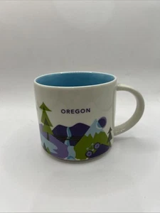 Mini Tazza Starbucks Oregon 2 Oz Ceramica Collezione You Are Here - Foto 1 di 5