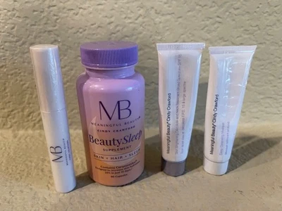 Meaningful Beauty lot Beauty Sleep, Lip Gloss, Cleansing Mask, skin Brightener - Image 1 of 2