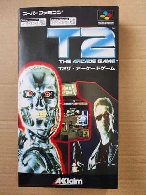 Super Famicom AKclaim T2 The Arcade Game Boxed With Manual Sealed – Japan - Image 1 of 4