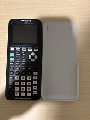 Texas Instruments TI-84 Plus CE Python Graphing Calculator Black White - Image 1 of 3