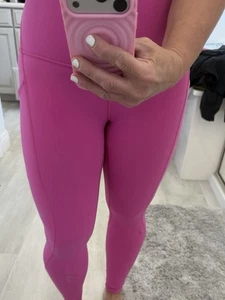 Lululemon Align High Rise Pant Leggings 25" Size 4 Sonic Pink Pockets - Picture 1 of 11