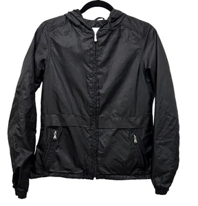 Celebrity Pink Women Packable Jacket Hood Lightweight Black Zip size S - Picture 1 of 10