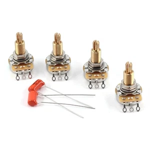 4x TAOT Custom CTS 500K Pots 3/4” Long + 2x Orange Drop .022uf 200V Caps - Picture 1 of 4