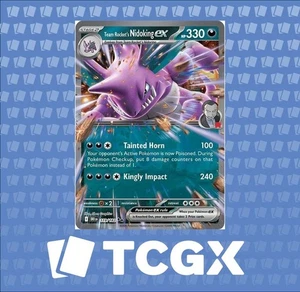 Pokemon - Team Rocket's Nidoking ex - 119/182 - SV10: Destined Rivals - Holo NM - Bild 1 von 1