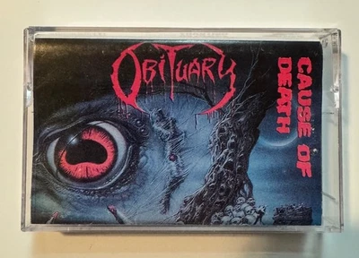 Obituary Cause Of Death Death Metal Cassette 1990 Roadracer Records VG+ - Image 1 of 4