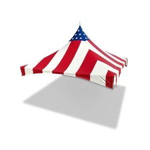 15x15 Replacement Canopy Top Patriotic Cover For High Peak Tent Event Gazebo - Picture 1 of 2
