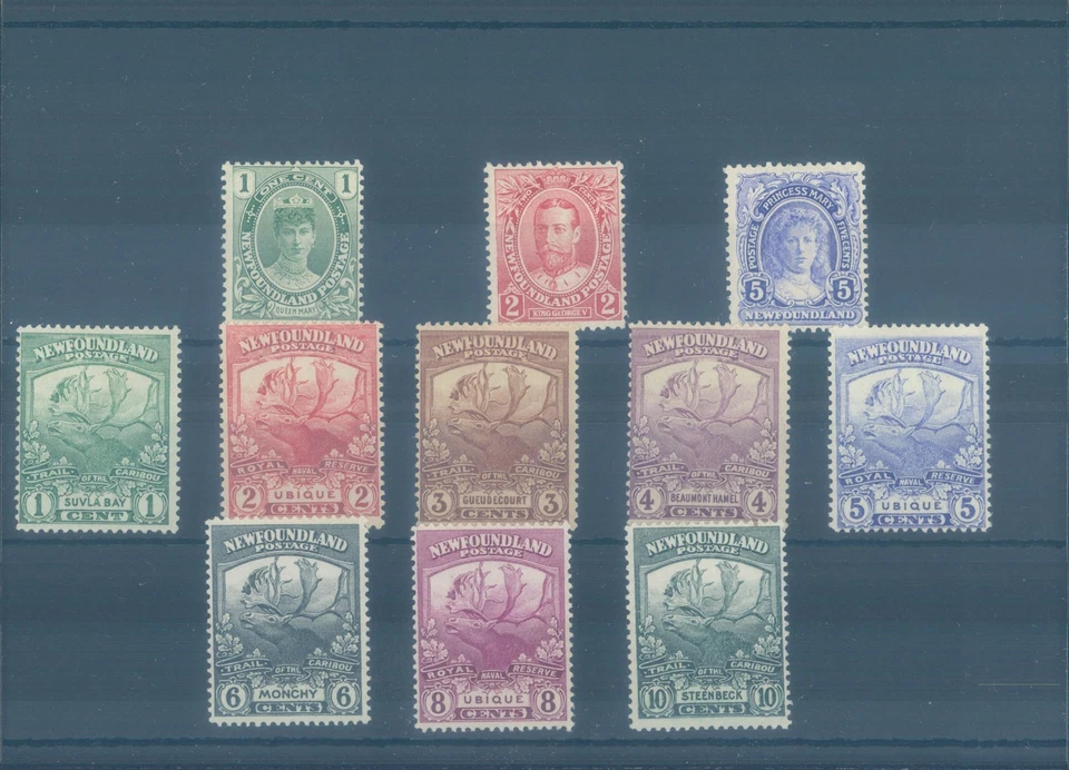 NEWFOUNDLAND 1911-1919 various MH stamps - Image 1 of 1