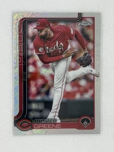 Hunter Greene 2025 Topps Chrome #91 Logofractor Cincinatti Reds - Picture 1 of 2