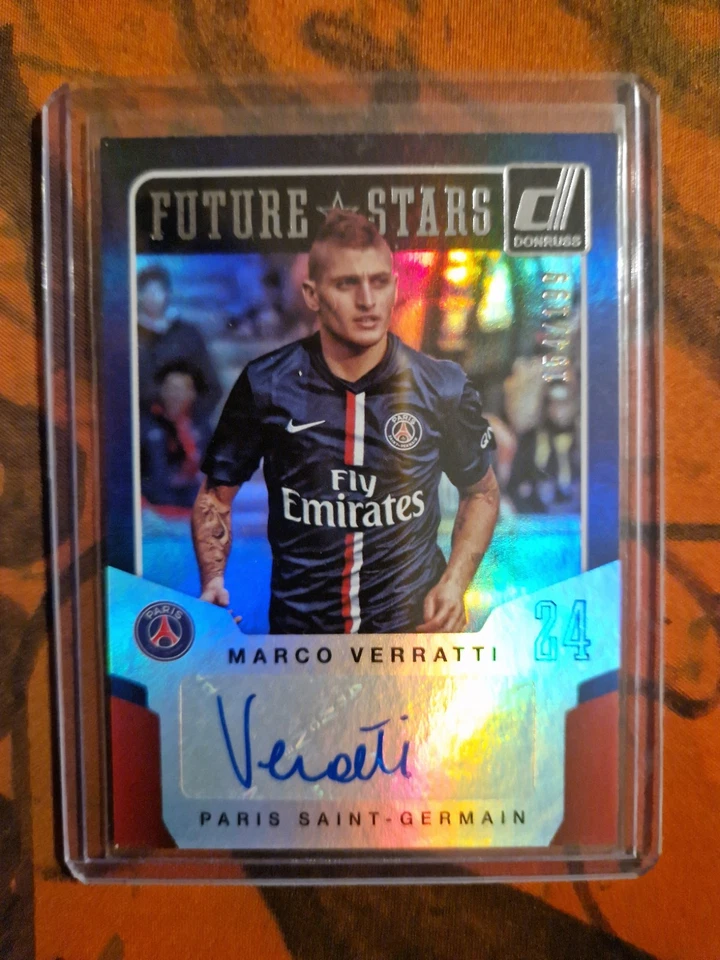 MARCO VERRATTI 2015 Panini DONRUSS Soccer FUTURE STARS Auto /199 #FS-MV  - Image 1 of 2