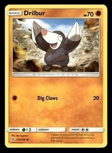 Drilbur SM - Unified Minds Pokemon Card #118/236 - Picture 1 of 2