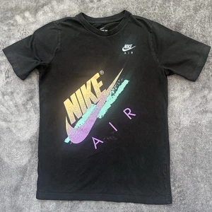 Kid’s Boys Nike Air  T-shirt Size XL Black Pre-owned Some Discoloration - Picture 1 of 8