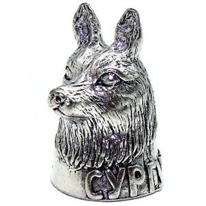 Dé à coudre original/ Renard, symbole ville russe Surgut/ De a coudre en Silumin - Imagen 1 de 3