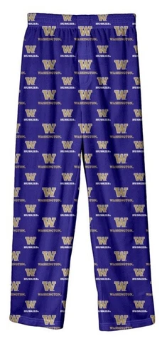 New NWT Washington Huskies Lounge Pajamas Pants Youth Boys Size L Large 14/16 Cover
