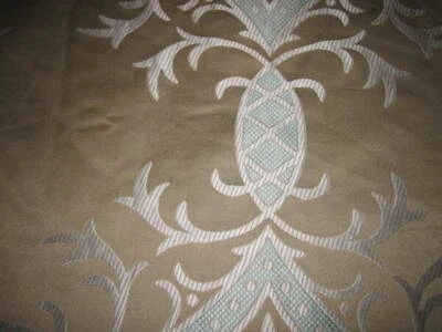 Edredón Martha Stewart King beige y verde cachemir y One King Sham usado en excelente estado Foto 1 de 4