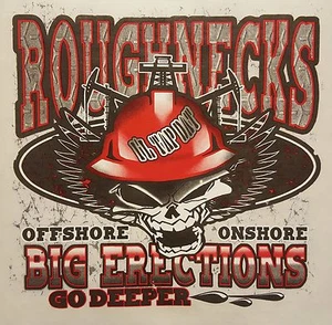 ROUGHNECKS OFFSHORE ONSHORE OIL RIG GO DEEPER HOODED SWEATSHIRT #993 HOODIE - Picture 1 of 1