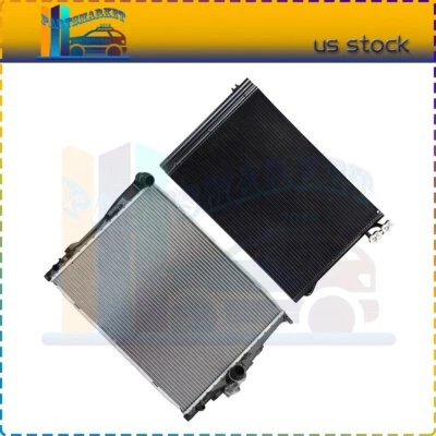 3443 2882 AC Condenser & Radiator Assembly For 2009-2011 BMW 128i 3.0L - Image 1 of 4