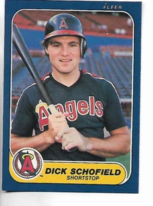 1986 Fleer Dick Schofield Card - Picture 1 of 1