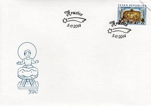 CZECH REPUBLIC 2014 Christmas FDC6156 - Picture 1 of 1