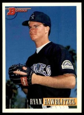 1993 Topps Bowman Ryan Hawblitzel #64 - Image 1 of 2