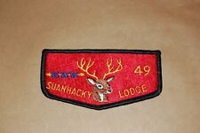 Boy Scouts Of America Flap Patch OA Suanhacky Lodge 49 BSA