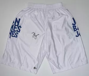 Jon Jones signed White Trunks autographed Bones Jones Beckett Witnessed - Picture 1 of 3