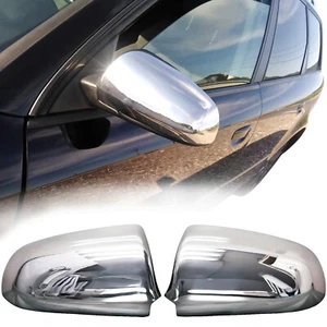 Acero Inox. Espejo Caps para Audi A4 Limo Avant Cabrio Tipo B6 B7 Año 2000-2009 - Picture 1 of 3