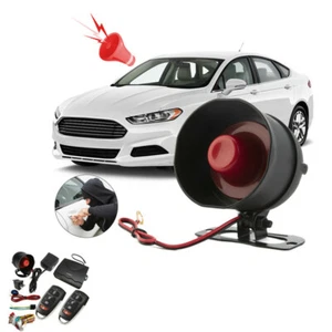 Car Security System Alarm One Way Burglar Alarm Security 2Pc Door Remote Control - Picture 1 of 11