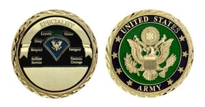 MONEDA DESAFÍO SELLO EJÉRCITO RANGO ESPECIALISTA 1.75" - Imagen 1 de 1