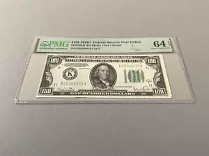 U.S. 100 Dollars 1934D FR-2156-K (KA Block) PMG 64 EPQ - See Below - Picture 1 of 4
