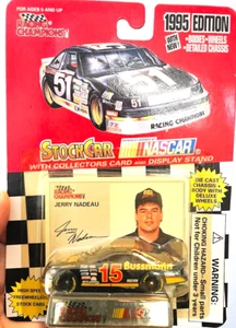 Racing Champions 1995 Jerry Nadeau Stock Car nuevo paquete coleccionistas soporte para tarjetas - Imagen 1 de 3