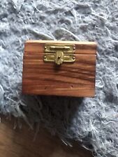 Vintage Holz-Truhe Box, made in Brasilien 2”x2”x2”