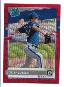 Joe Palumbo 2020 Panini Donruss Optic Rated Rookie Red Wave Prizm #85 Rangers RC - Picture 1 of 2