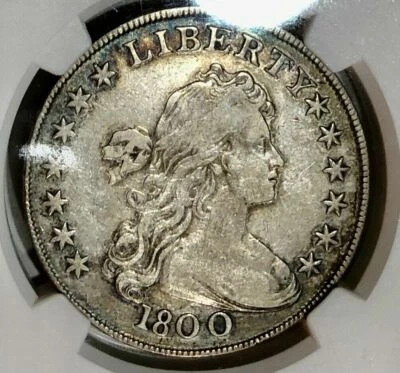 1800 *Americai* DRAPED BUST DOLLAR *NGC VF20* Rare Variety *SUPER FAST SHIPPING! - Image 1 of 4