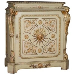Q' Antique Gründerzeit Commode De 19. S. Avec Figurines Hêtre Sculpté à la Main - Photo 1 sur 10