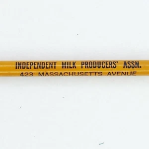 Vtg Independent Milk Producers Assn Wood Pencil NOS 4 Digit Phone Dairy Indiana - Picture 1 of 8