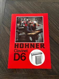 Vintage Original 1973 Hohner Clavinet D6 Catalog Brochure NOS - Imagen 1 de 4